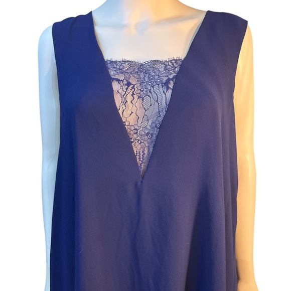 BCBGMaxAzria Alie Sleeveless A-LIne  Mini OreintBlue Dress MSRP $198 Size L, NWT - Picture 3 of 8